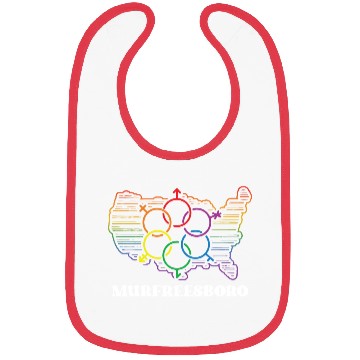 Discover Murfreesboro Pride Flag Pride Month LGBTQ Flag Bibs