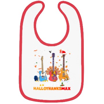 Discover Guitar Happy Hallothanksmas Halloween Bibs