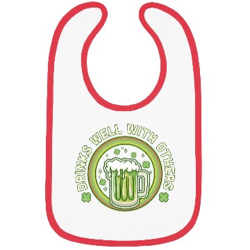 Discover Drin Well With Others St Patrick'S Day Drinking Bibs