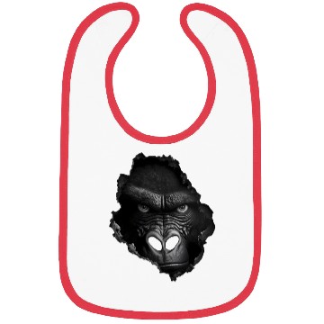 Discover Gorilla Face Wall Animal Print Animal Bibs