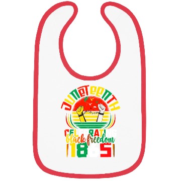 Discover Juneteenth black freedom 1865 Apparel Bibs
