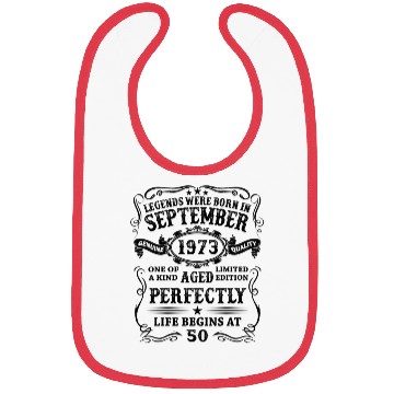 Discover Legends Born In September 1973 50 Bibs