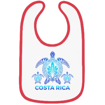 Discover Vintage Costa Rica Ocean Blue Sea Turtle Bibs