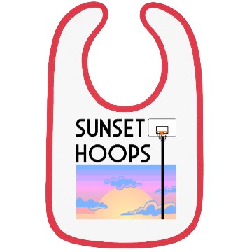 Discover Basketball Gift: Sunset Hoops Bibs