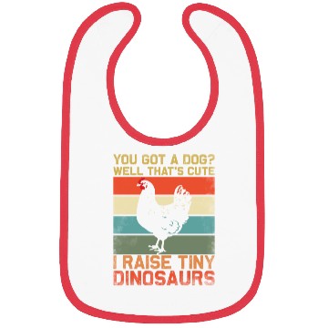 Discover Farmer Design Got A Chickens Dinosaur Bibs