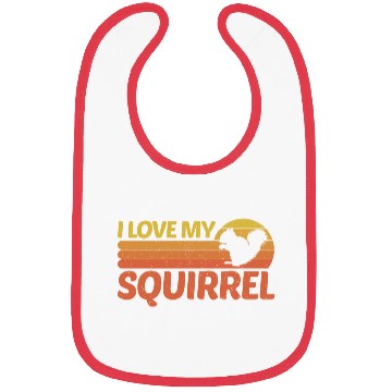 Discover I Love My Squirrel Bibs