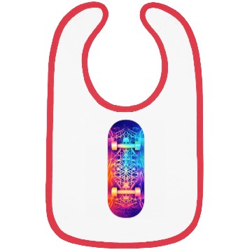 Discover Skateboarding Skateboard Abstract Pattern Bibs
