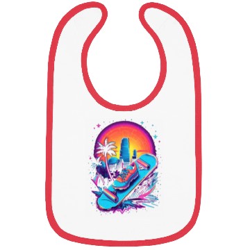Discover Skateboarding Skateboard Skates 80s 90s Retro Bibs