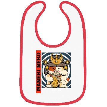 Discover Adorable Maneki Neko Cat Bibs