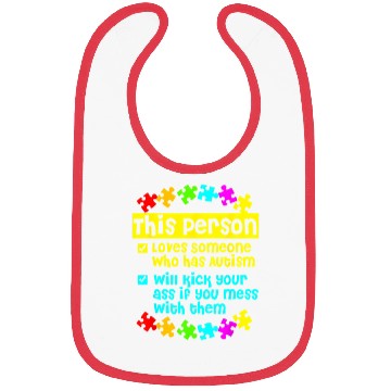 Discover I Love Someone With Autism Bibs