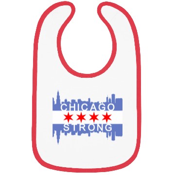 Discover Chicago Strong Chitown City yline Flag Bibs