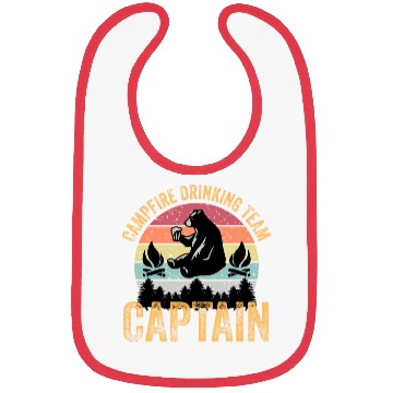 Discover Campfire Drinking Team Captain Camping Camper Bibs