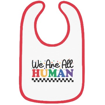 Discover We are All Human Bibs for Pride Month