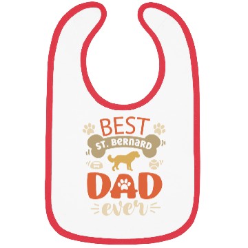Discover Best Saint Bernard Dad Ever Bibs
