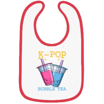 Discover Powered By K Pop And Bubble Tea Kawaii Korean Boba Bibs