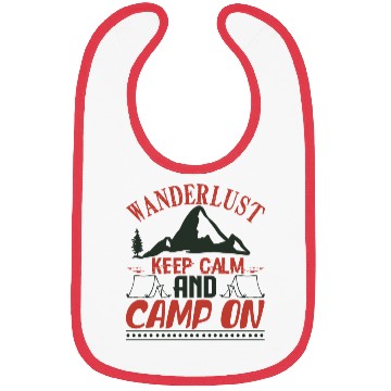Discover wanderlust keep calm and camp on Bibs
