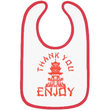 Discover Chinese Take Out Thank You Enjoy Food Asian Bibs