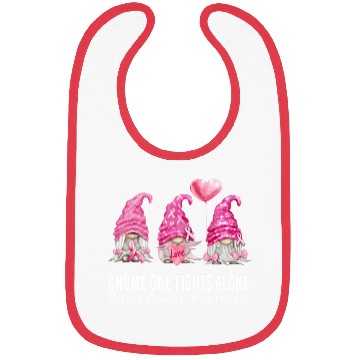Discover Gnomes In October We Wear K Gnome Breast Cancer Aw Bibs
