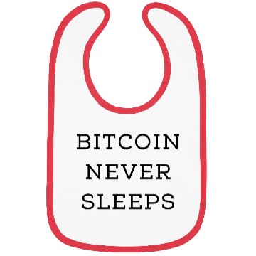 Discover Bitcoin never sleeps hippie Bibs