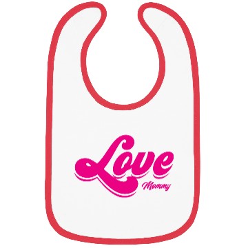 Discover I Love Mommy Vintage Typography Mothers Day Mom Bibs
