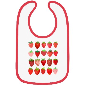 Discover Cottagecore Kawaii Strawberry Aesthetic Bibs