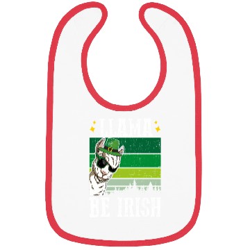 Discover Llama Be Irish Shamrock St Patric Day Bibs