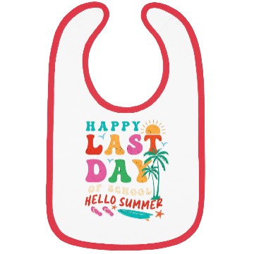 Discover Groovy Happy Last Day of School Teacher Student Bibs