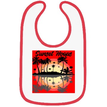 Discover Basketball Gift: Sunset Hoops Bibs