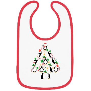 Discover Penguins Tree Santa Fun Celebration Bibs