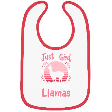 Discover Llamas Llama Lover Retro Bibs