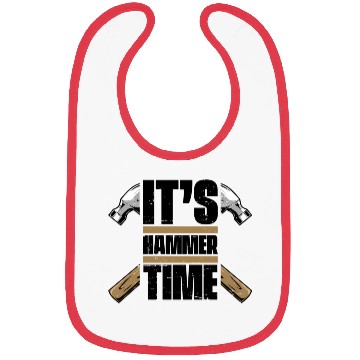 Discover It'S Hammer Time Joiner Woodworker Cabinetmaker Bibs