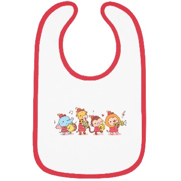 Discover Cute Animals Elephant Giraffe Monkey And Lion Bibs