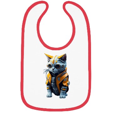 Discover Cyberpunk Cat Bibs