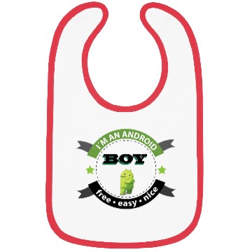 Discover I am an Android boy Bibs