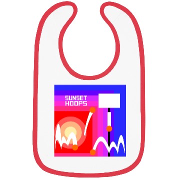 Discover Basketball Gift: Sunset Hoops Bibs