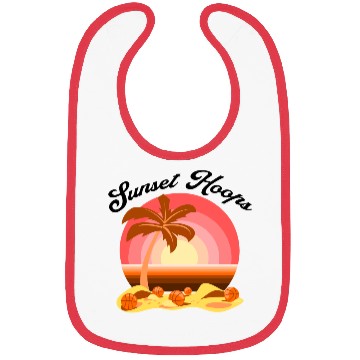 Discover Basketball Gift: Sunset Hoops Bibs
