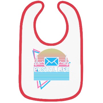 Discover Postal Life Postal Service Postman Retro Bibs