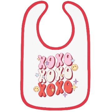 Discover XOXO retro valentine sublimation hipster Bibs