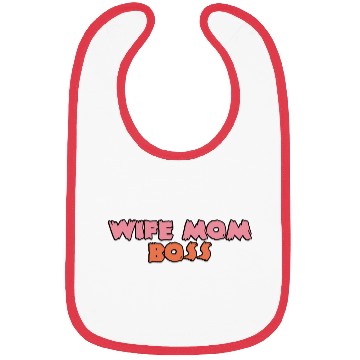 Discover Wife mom boss green Bibs