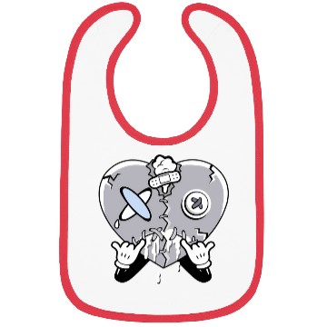 Discover Heart Crying Cement Grey 11S Bibs