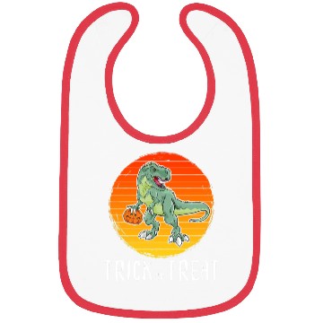 Discover Trick or Treat Halloween Dinosaur T Rex Bibs