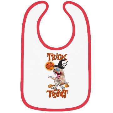 Discover Trick Or Treat Halloween Dinosaur T rex Mummy Bibs