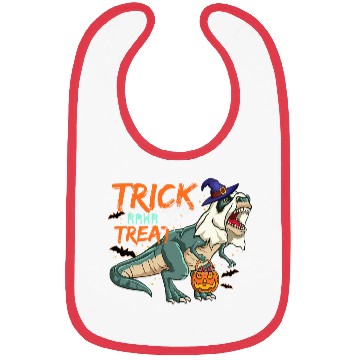 Discover Trick Or Treat Saurus With Pumpkin Halloween Bibs