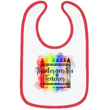 Discover Funny Kindergarten Teacher Crayon Back To School Bibs