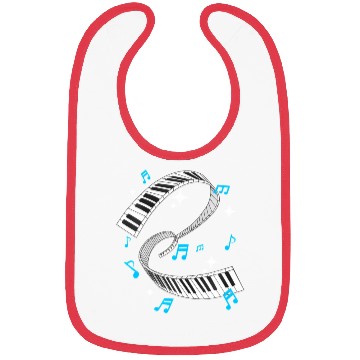 Discover Piano Player Product Piano Teacher Keyboard Notes Bibs