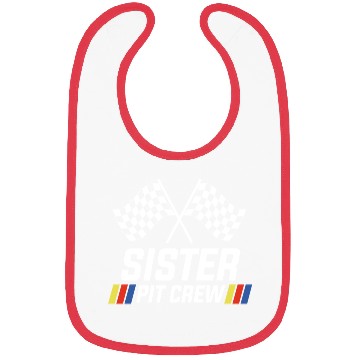 Discover Pit Crew Sister Matching Racer Drag Racing Bibs