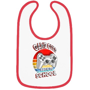 Discover Funny Game Over Teacher Student Controller Back Bibs