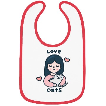 Discover Kawaii Cat Lover Bibs
