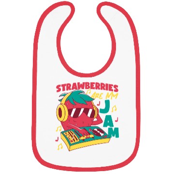 Discover Strawberries Are My Jam Strawberry Bibs