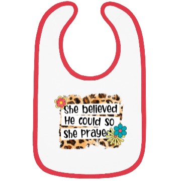 Discover Leopard She Believed He Could So She Prayed Bibs
